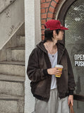 Cosid Rivet Denim Hood Zip-Up