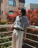Danish Roll Up Half Denim Shirt