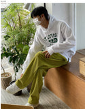 Embo Corduroy Banding Wide Pants