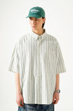 Stripe Cool Loose Fit Short Sleeve Shirt