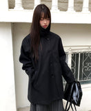 Moochi Balmacaan Over Wool Midi Coat
