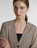 Essence Silver (W) Moissanite Eclat Necklace