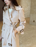 Azel Double Long Trench Coat