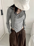 [SET] Throw Shirring Sleeveless Long Sleeve Cardigan Set