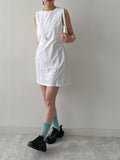 Joanne Nylon Sleeveless Wrap One Piece