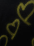HAND-MADE heart painting knit