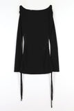 Cross long net knit