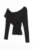 Atene ribbed long sleeve tee
