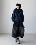 Hito Strap Bermuda Denim