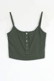 Glam Button Crop Top