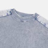 Finer Shoulder Panel Washed Short Sleeve T-shirt