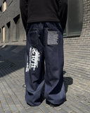 Back Lettering Banding Denim