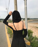 CROP HOOD OFF TOP