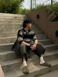 Crust Stripe Collar Knit