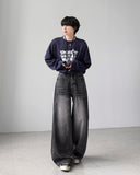 Flux Pintuck Wide Denim