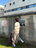 Summer Openwork Stripe Knit