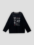 Gallery Waffle Long Sleeve Knit T-shirt