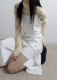 SATIN SLIT LONG OPS