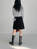 Half Pleats Midi Skirt