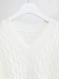 Fib V-Neck Cable One Piece