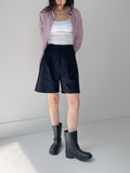 Buckle ankle rain boots