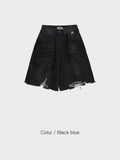 Checka Dirty Oil Bermuda Denim Pants