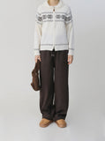Snowfall Knit Zip-Up