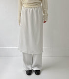 Satin Tia Layered Wide Pants