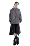 STRING VELLVET HOOD JACKET