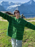 Like hairy stripe knit