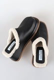 Pony wool bloafer mule