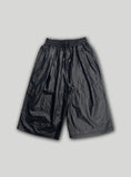 Glossy Nylon Bermuda Pants