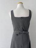 [Long ver.] Pecan Adjust Sleeveless One Piece