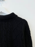 Rovin twist collar knit zip-up