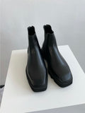 square toe chelsea boots