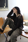 Slit Summer Boat Neck Knit