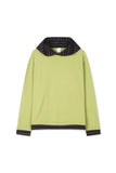 Contrast hood string t-shirt