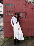 POCKET SHIRRING STRAP SKIRT
