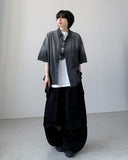 Gradient Denim Half Shirt