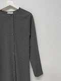 [Long sleeve ver.] Ribbed unbalance wrap one piece