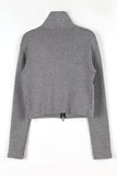 Cotton twill color matching zip-up