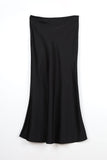 satin long skirt