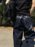 Esther Lettering Denim Pants