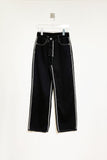 black&white stitch pants