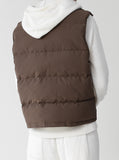 Duck Down High Neck Padded Vest