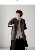 Baseball Denim Half Shirt