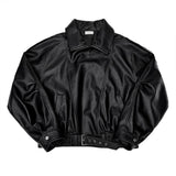 Villain Trench Leather Jacket