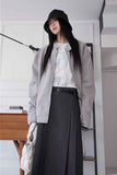 cut-out belt set skirt