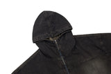 Older High Neck Hood Denim Jacket