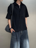 Seersucker combat pocket check shirt